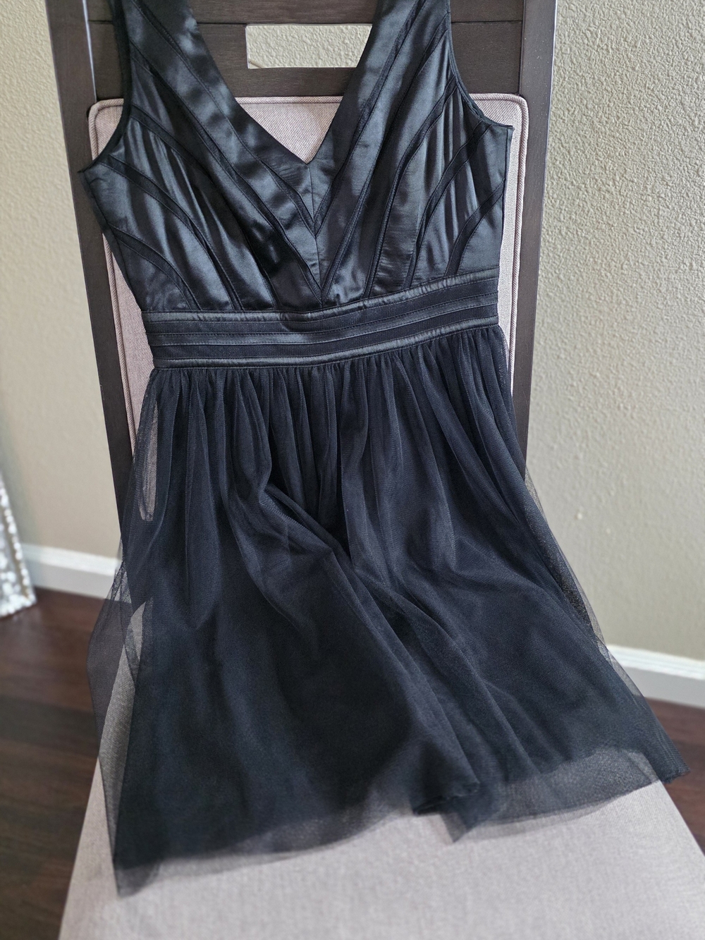 En Crème Black Fit & Flare Cocktail Dress – Size 4P